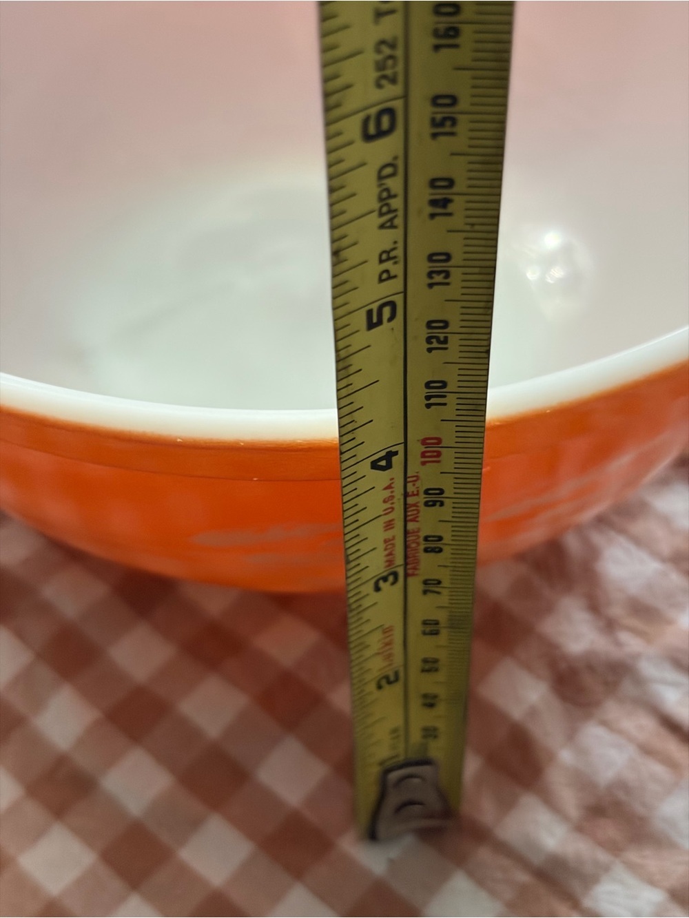 vintage Pyrex mixing bowl in the Autumn Harvest Wheat pattern. - Picture 7 of 7